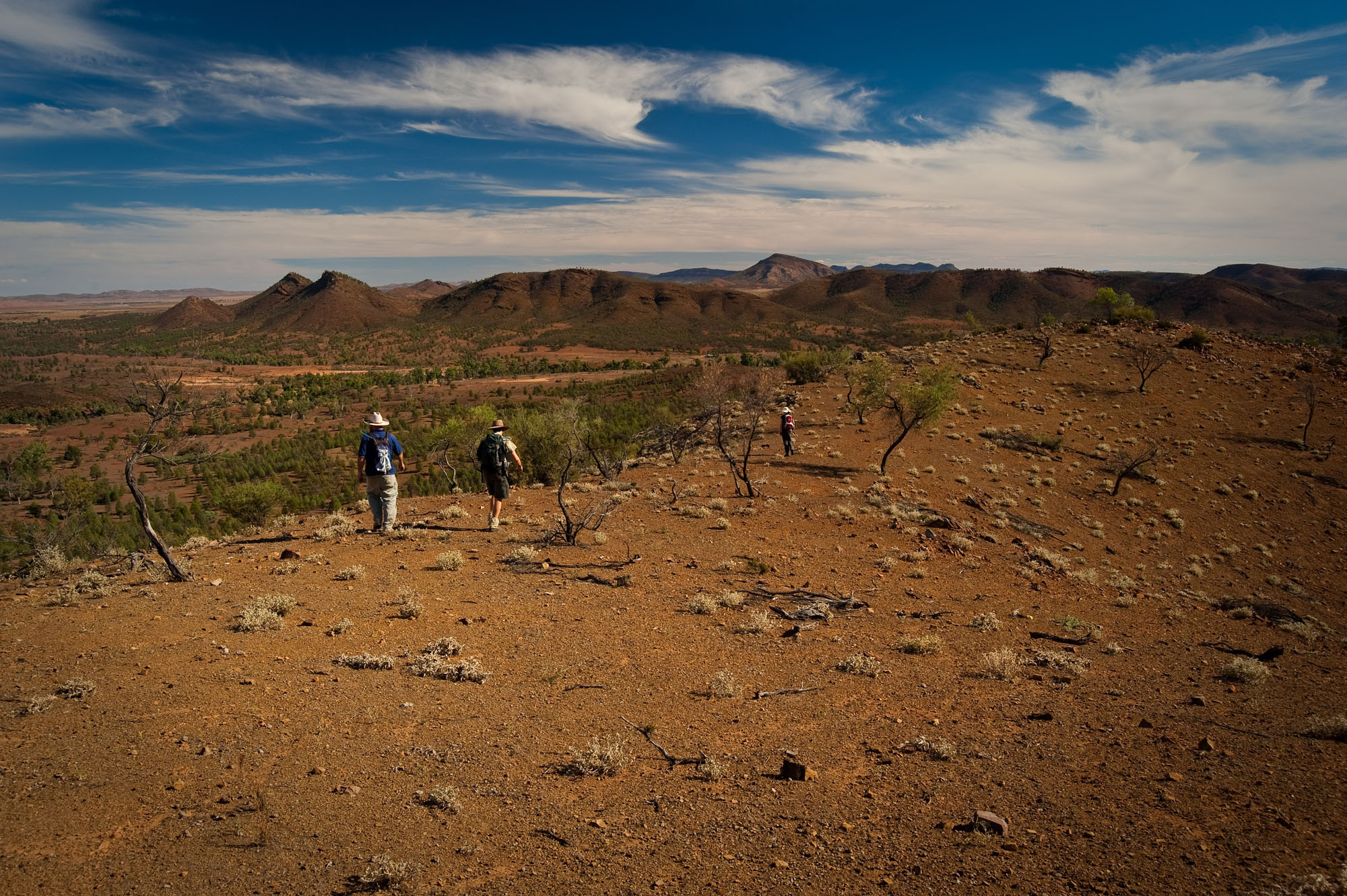 Hiking in Flinders Ranges (Arkaba Station).